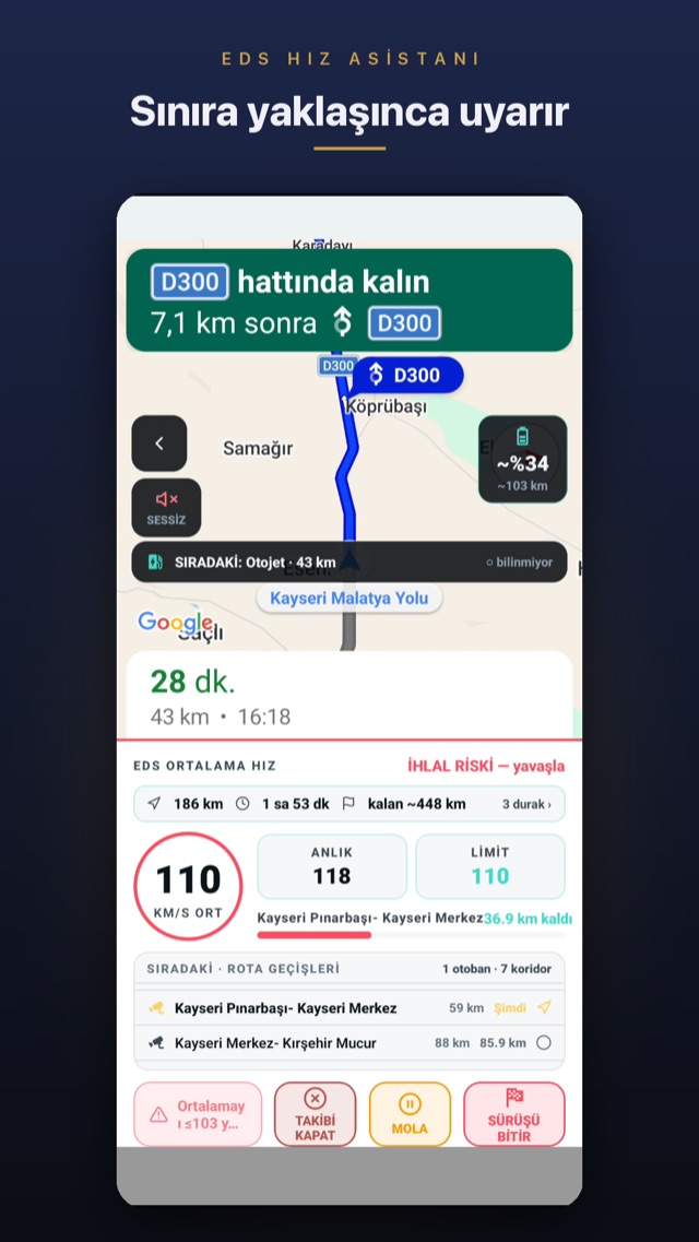 Rota hava uyarısı